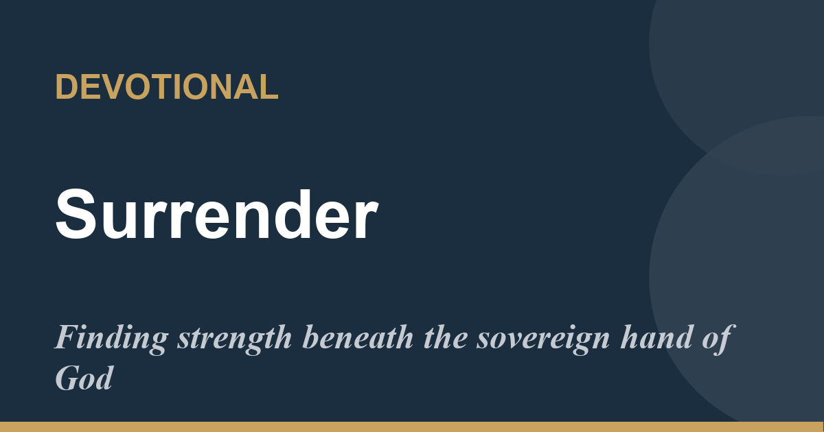 Featured image for “Surrender”