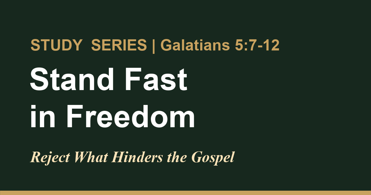 Featured image for “Reject What Hinders the Gospel”